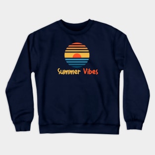 Summer vibes design Crewneck Sweatshirt